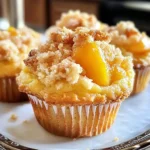 Peach Cobbler Muffins