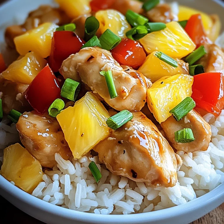 Pineapple Chicken with Rice
