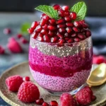 Pomegranate Raspberry Chia Dessert Recipe