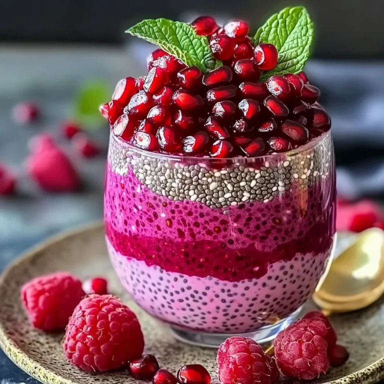 Pomegranate Raspberry Chia Dessert Recipe