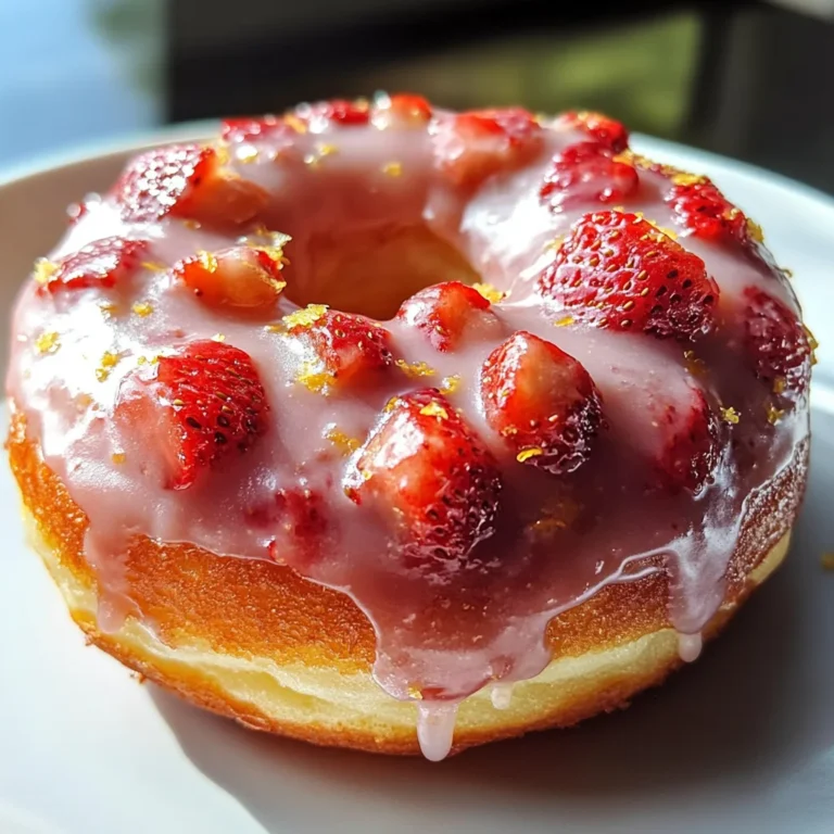 Strawberry Cake Donuts