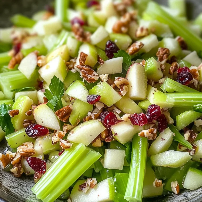 Thanksgiving Celery and Apple Crunch Salad