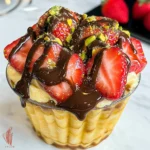 Viral Dubai Chocolate Strawberry Cup