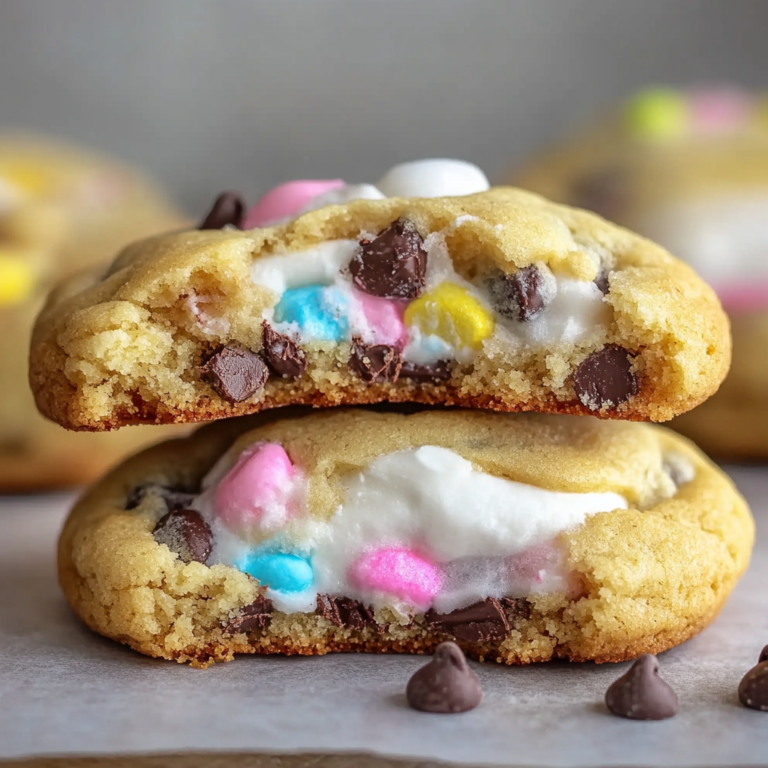 Chocolate Chip Peep Stuffed Easter Cookies