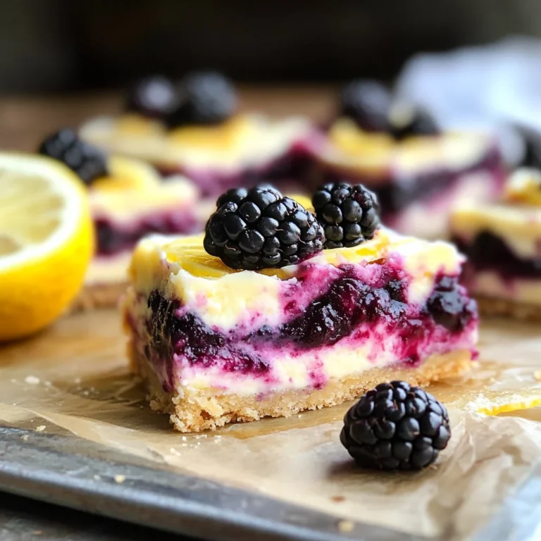 Blackberry Lemon Bars
