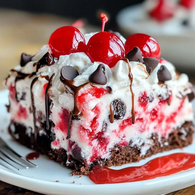 Cherry Chocolate Chip Poke Cake