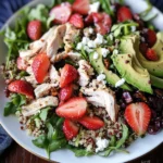Chicken Quinoa and Strawberry Salad