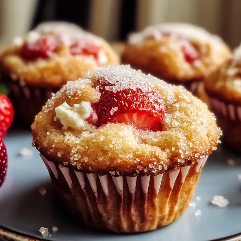 Classic Strawberry Ricotta Muffins