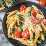 Creamy Tomato Spinach Pasta