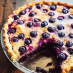 Crustless Blueberry Pie