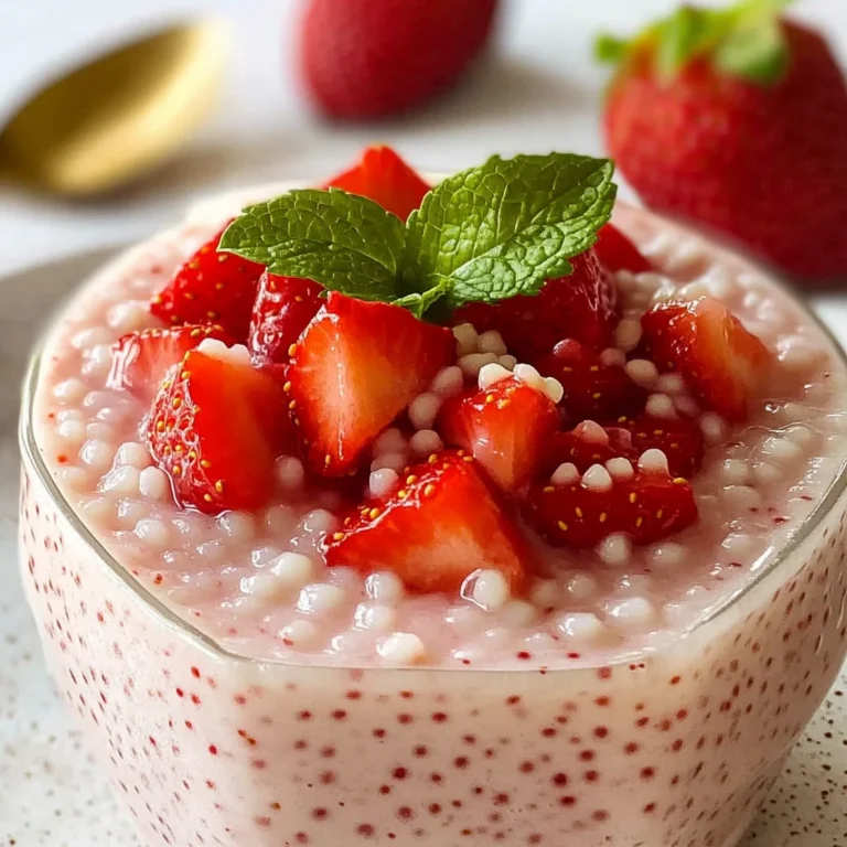 Easy 4-ingredient Strawberry Sago