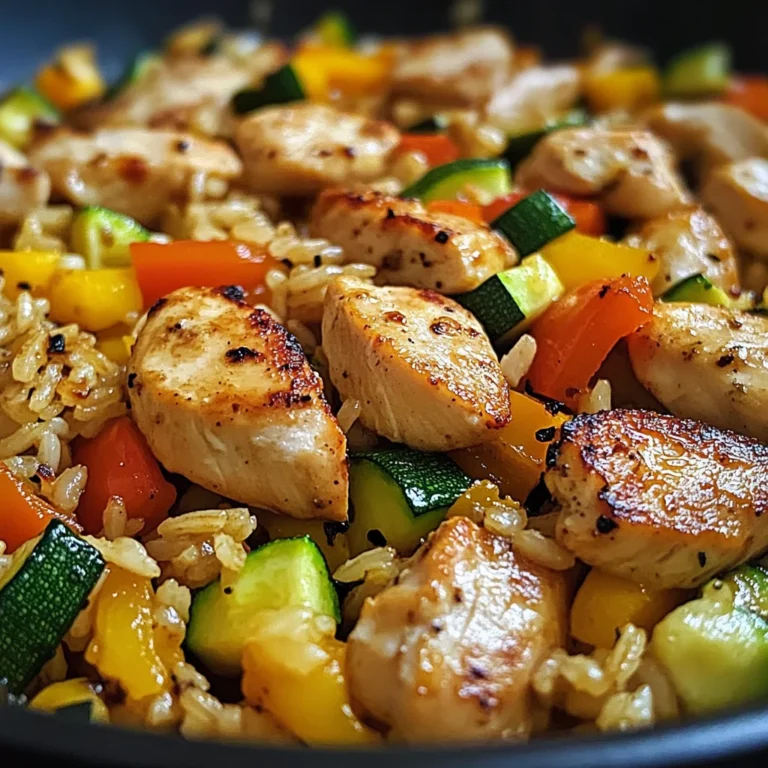 Easy Chicken & Rice Veggie Skillet for a Flavor-Packed Dinner