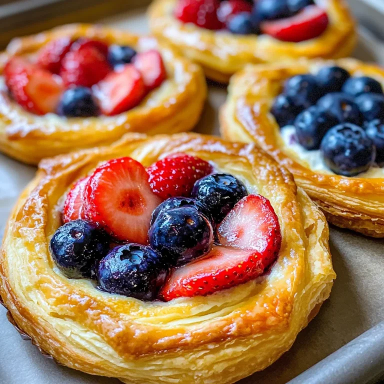 Fruit and Cream Cheese Danish Pastry