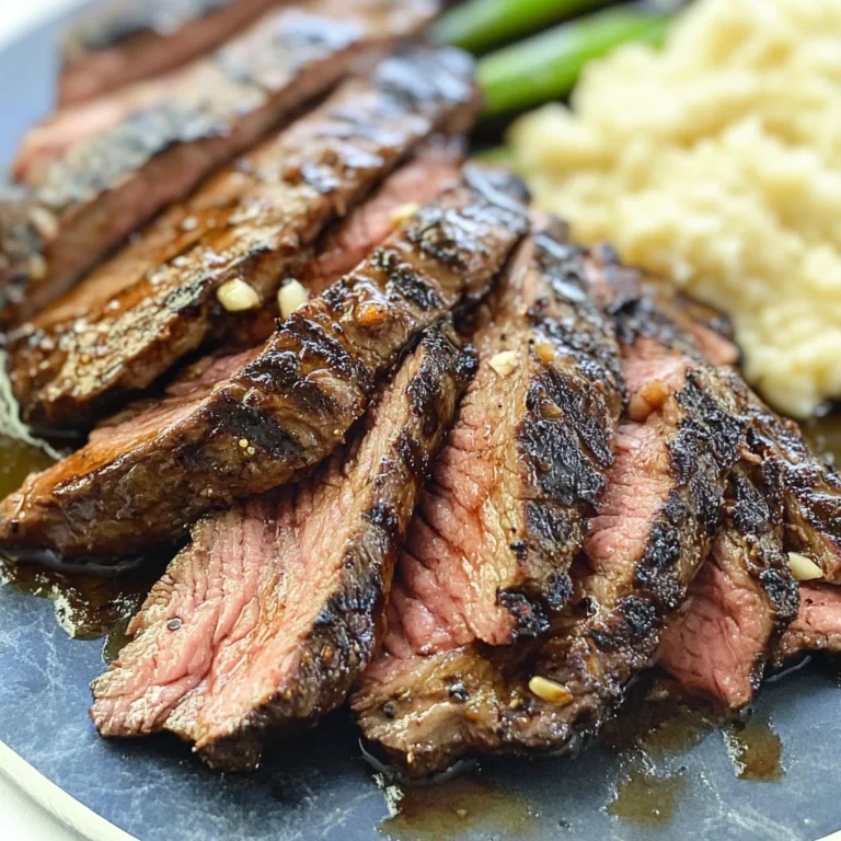 Garlic Balsamic Flank Steak