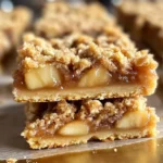 Homemade Apple Crisp Shortbread Bars - theamazingfood