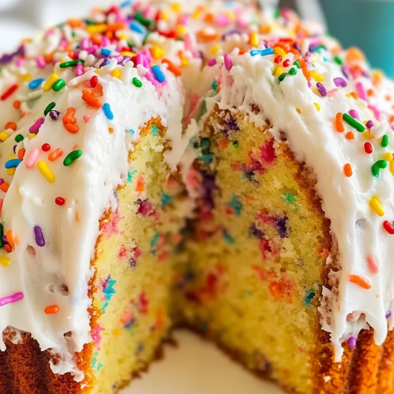 Homemade Funfetti Bundt Cake