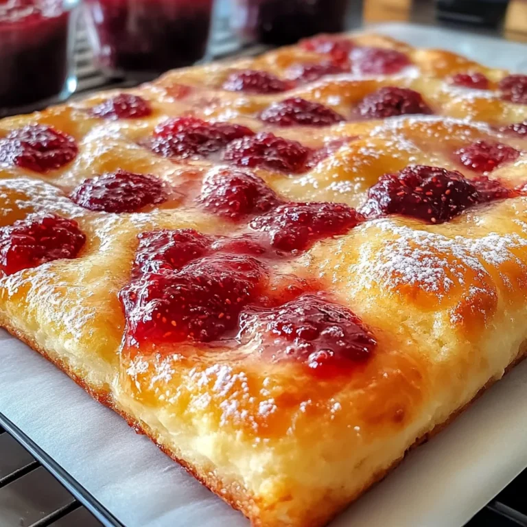 Homemade Jam Donut Focaccia: Sweet Bliss for Brunch Lovers