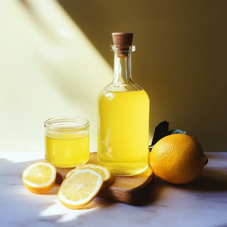 Homemade limoncello recipe