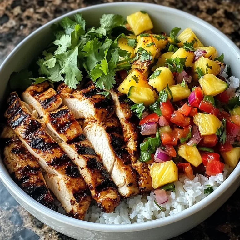 Jerk Chicken Bowl with Pineapple Salsa