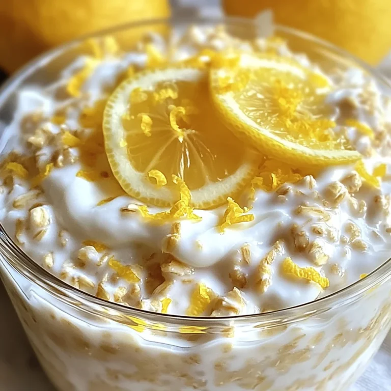 Lemon Cheesecake Overnight Oats