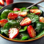 Light Strawberry-Spinach Salad: A Refreshing Summer Delight