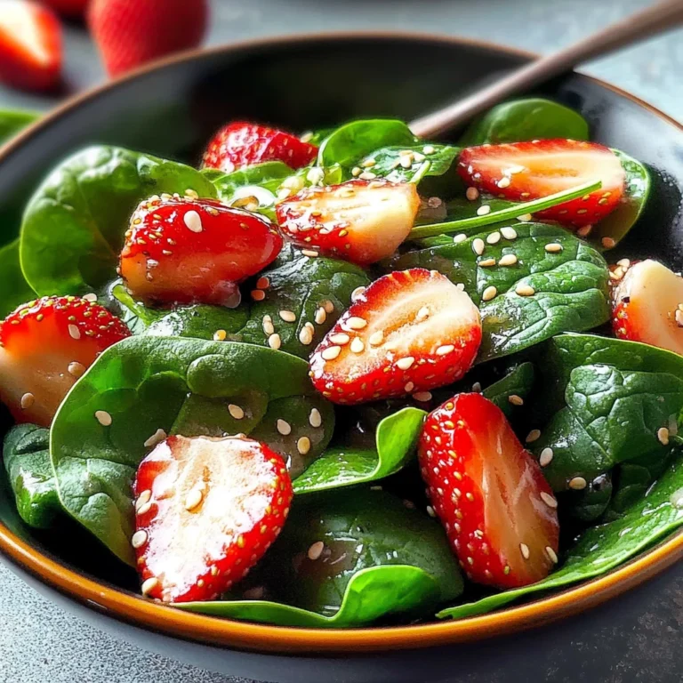 Light Strawberry-Spinach Salad: A Refreshing Summer Delight
