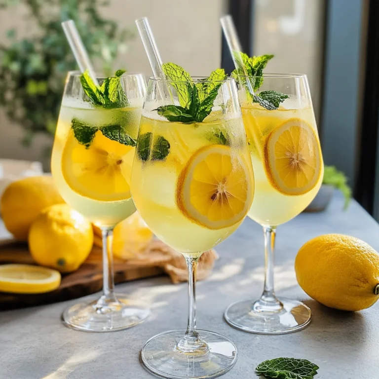 Limoncello Spritz (A Lemon Prosecco mocktail)
