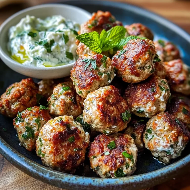 Mediterranean Chicken Meatballs Recipe