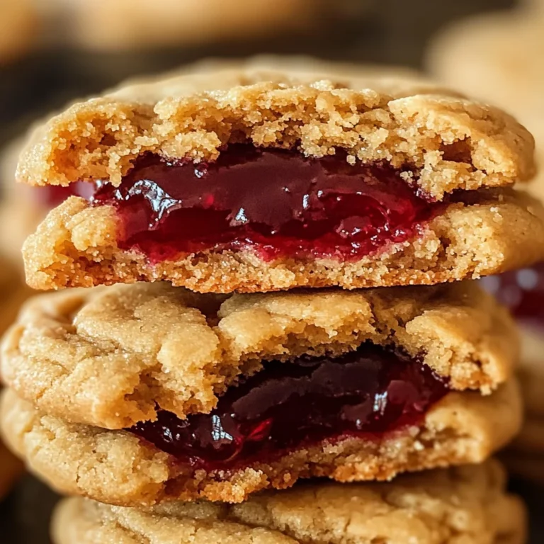 PB&J Stuffed Cookies