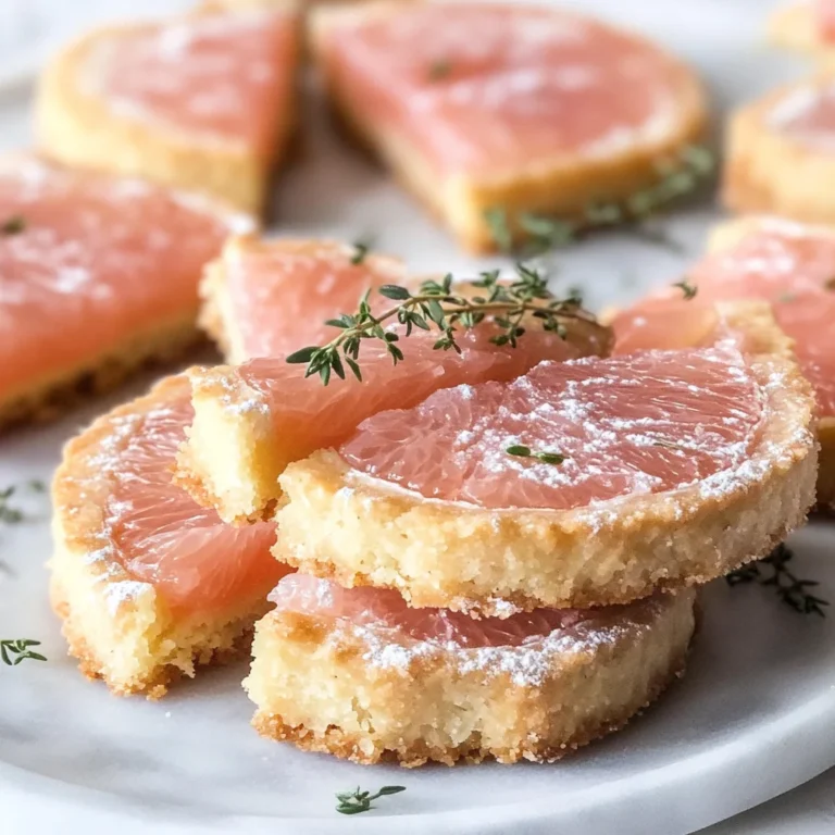 Pink Grapefruit and Thyme Vegan Shortbread