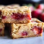 Strawberry Blondies {one bowl}