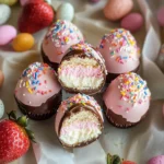 Strawberry Cheesecake Easter Egg Bites