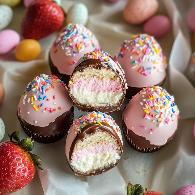 Strawberry Cheesecake Easter Egg Bites