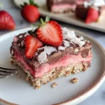 Strawberry Chocolate Bars with Coconut