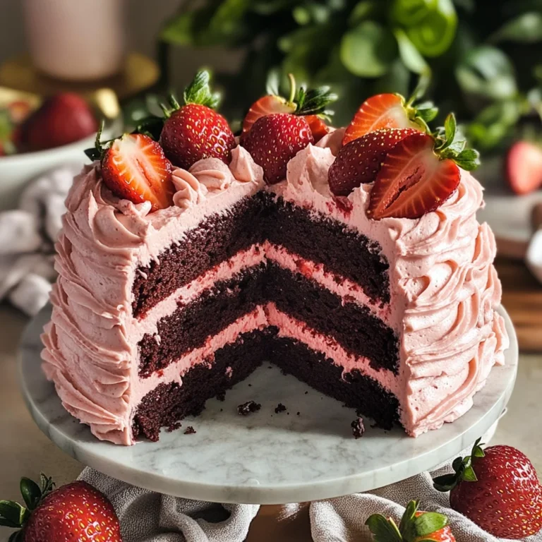 Strawberry Chocolate Cake