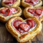 Strawberry Cream Cheese Heart Danishes