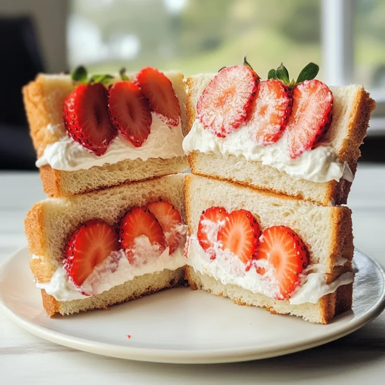 Strawberry Cream Sandwiches