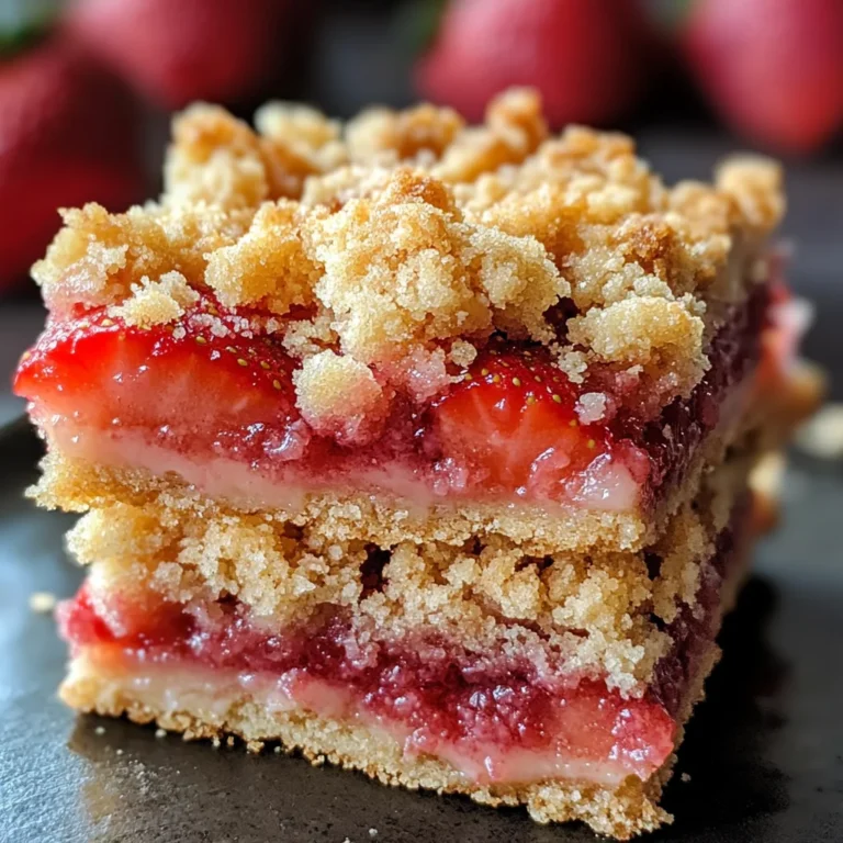 Strawberry Shortcake Streusel Bars