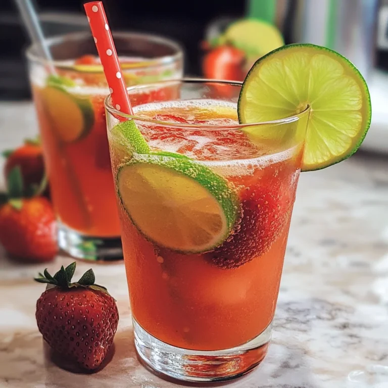 Tart and Sweet Strawberry Limeade