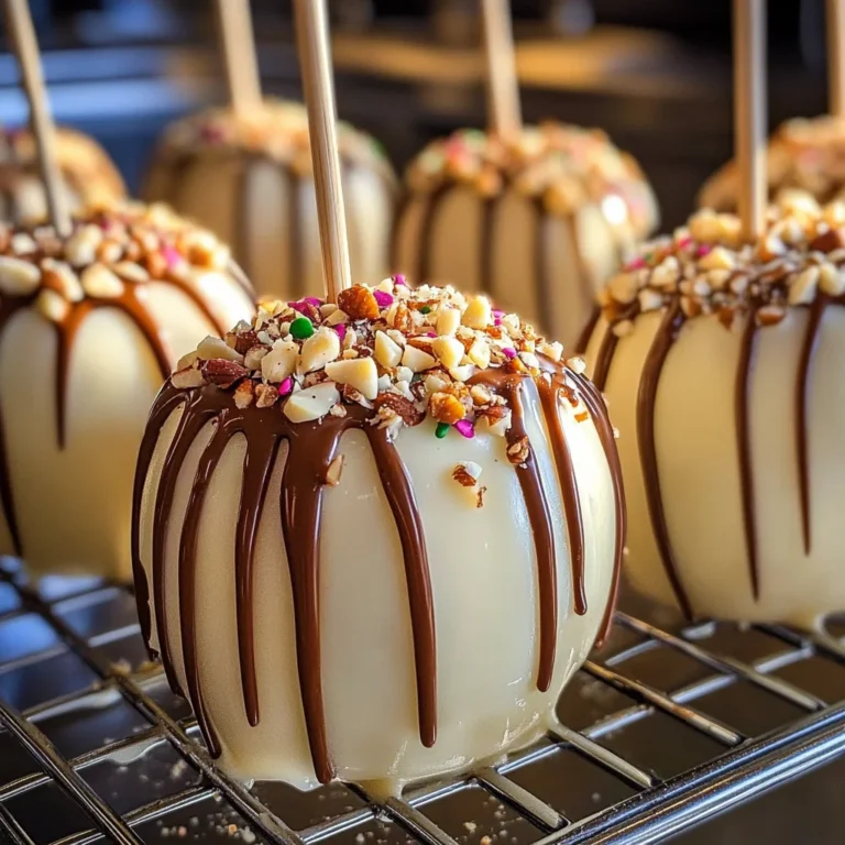 White Chocolate Candy Apples