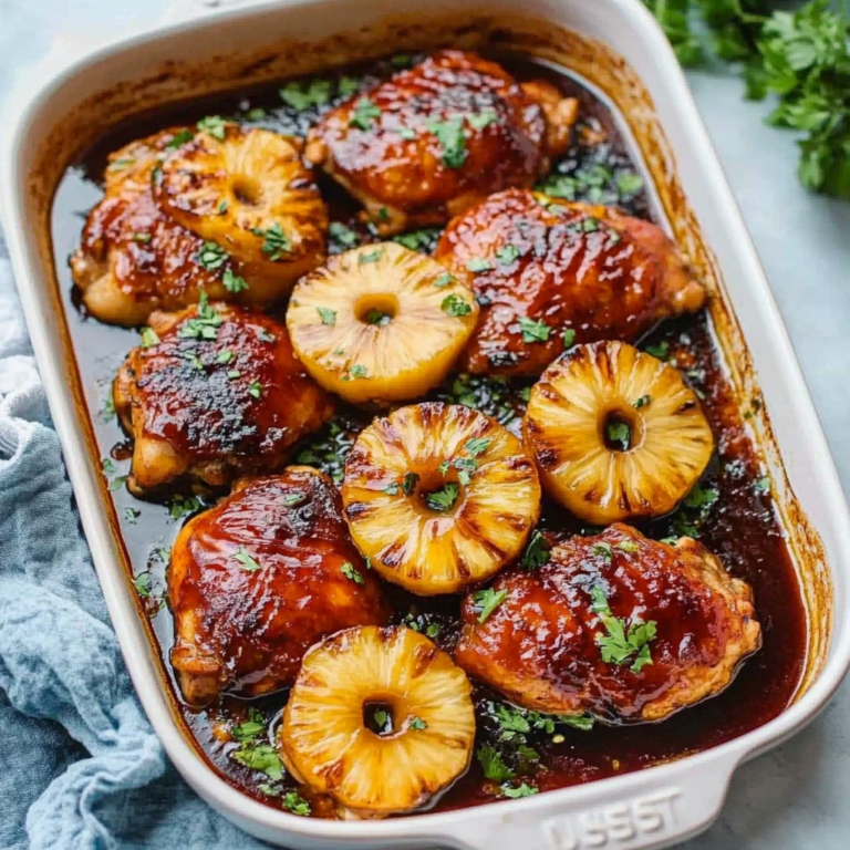 Baked Huli Huli Chicken with Pineapple Glaze