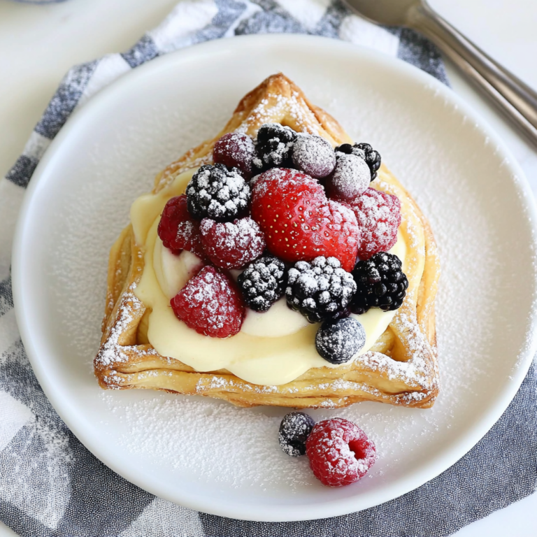 Berry Custard Pastry with Italian Crema Pasticcera