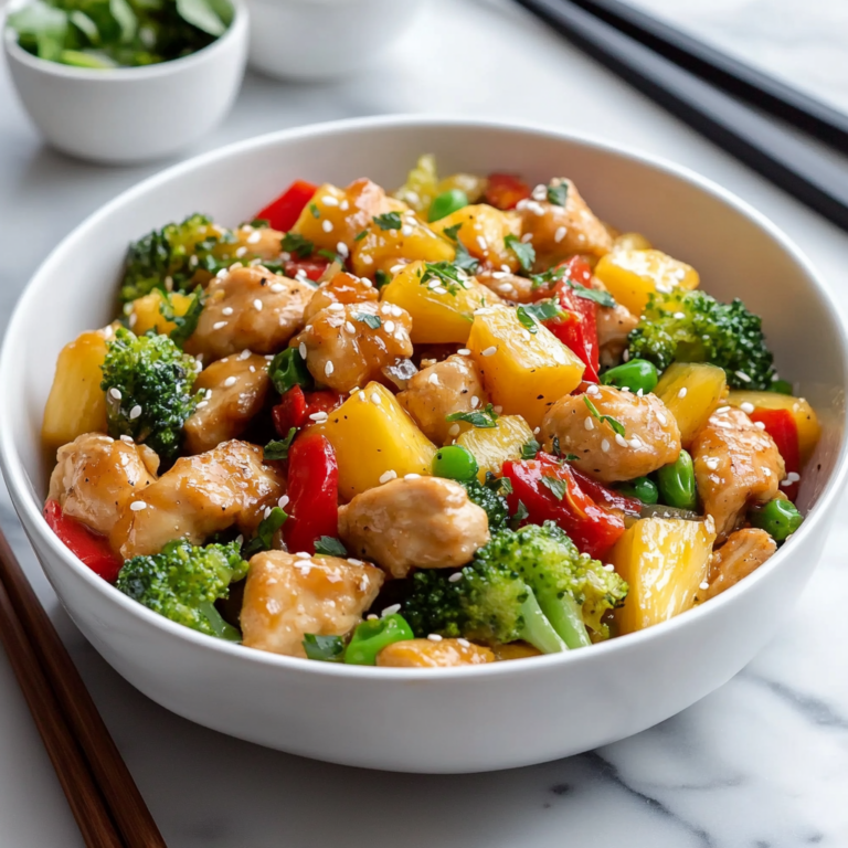 Healthy Pineapple Chicken Stir Fry Recipe