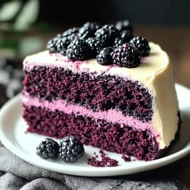 Indulge in Irresistible Blackberry Velvet Cake Bliss
