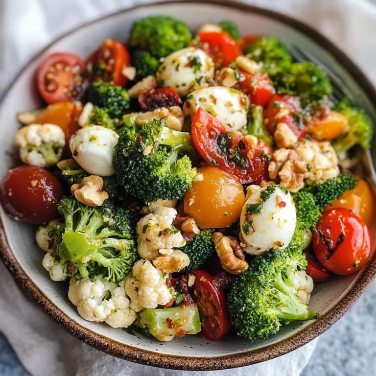 Broccoli Cauliflower Salad