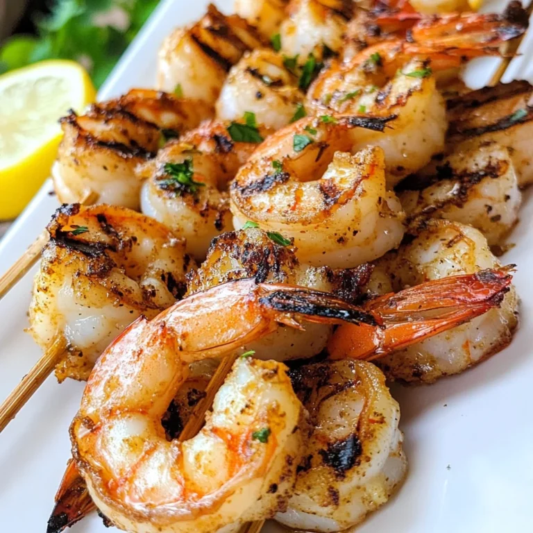 Cajun Grilled Shrimp Skewers