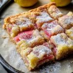 Delicious Lemon Rhubarb Bars
