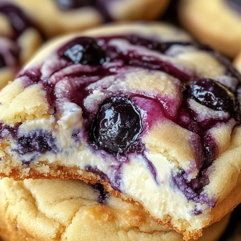 Easy Blueberry Cheesecake Swirl Cookie