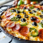 Easy Keto Layered Pizza Dip