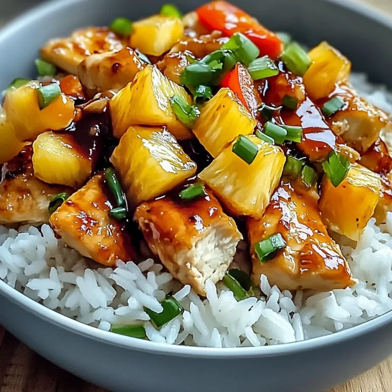 Easy Pineapple Chicken with Rice: A Flavorful Tropical Twist